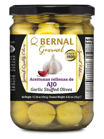 Gourmet Garlic Stuffed Olives 250g