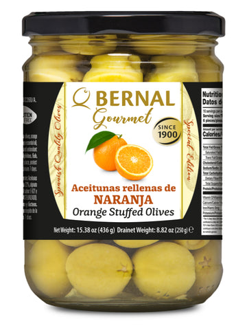 Gourmet Orange Stuffed Olives 250g