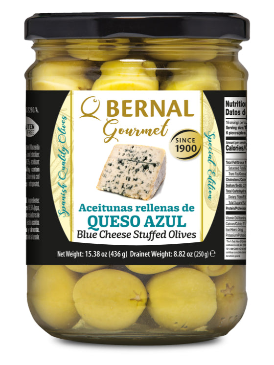 Gourmet Blue Cheese Stuffed Olives 250g