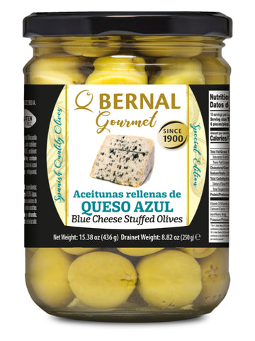 Gourmet Blue Cheese Stuffed Olives 250g
